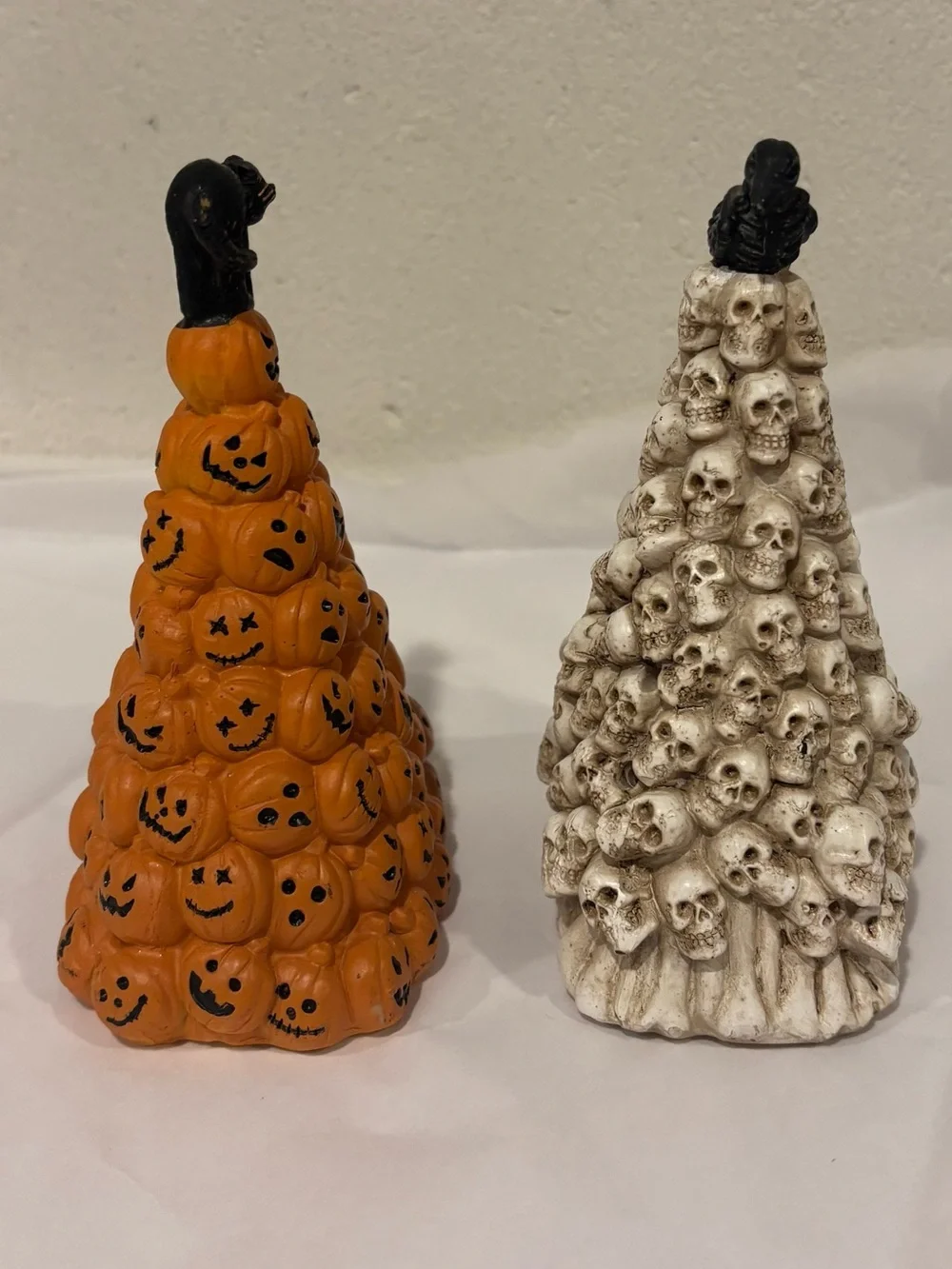 Halloween light changing pumpkin skull tree tabletop spooky decor